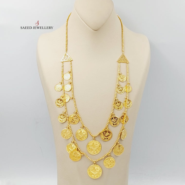 Rashadi Balls Necklace  Made Of 21K Yellow Gold by Saeed Jewelry-28746