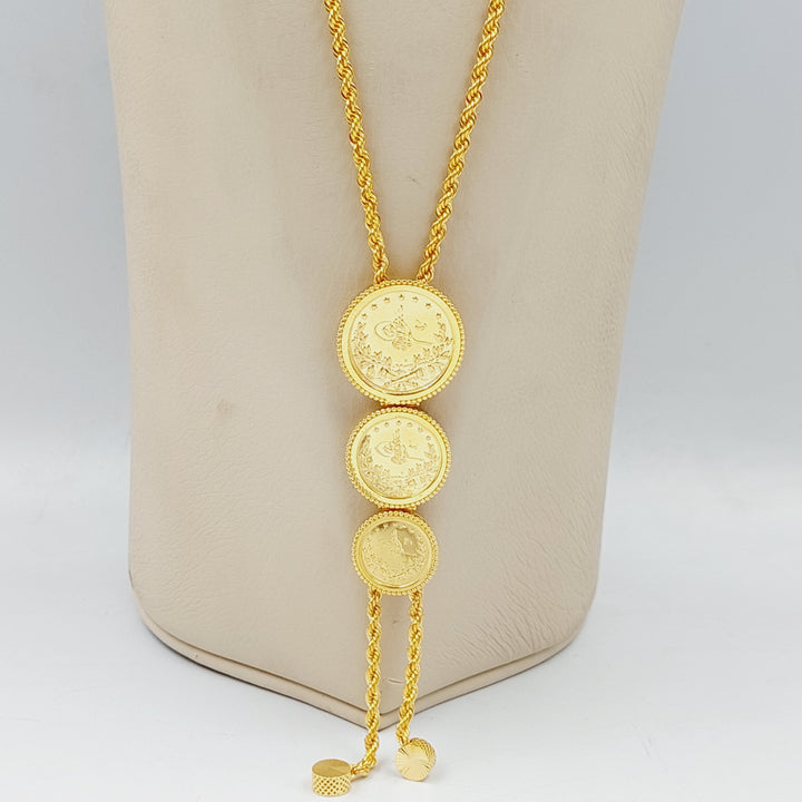 Rashadi Balls Necklace  Made Of 21K Yellow Gold by Saeed Jewelry-28891
