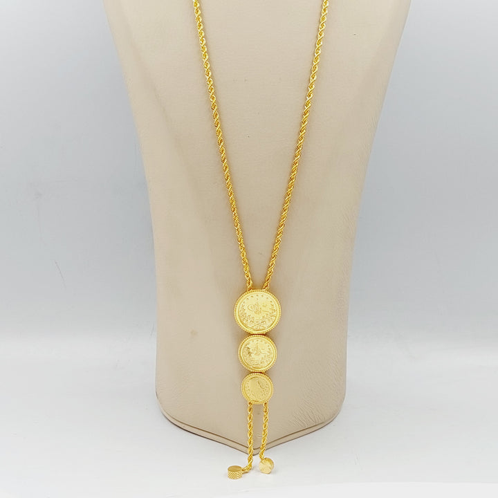 Rashadi Balls Necklace  Made Of 21K Yellow Gold by Saeed Jewelry-28891