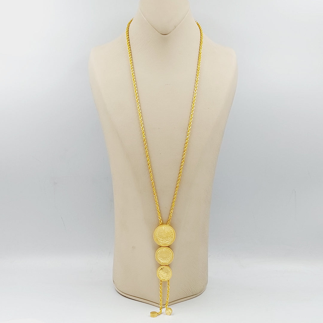 Rashadi Balls Necklace  Made Of 21K Yellow Gold by Saeed Jewelry-28891