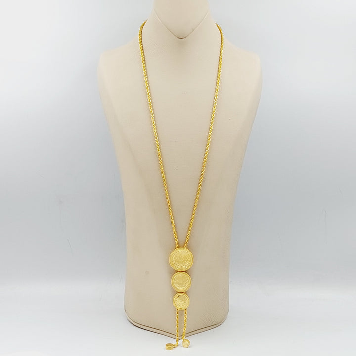Rashadi Balls Necklace  Made Of 21K Yellow Gold by Saeed Jewelry-28891
