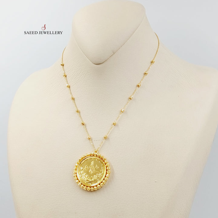 Rashadi Balls Necklace  Made Of 21K Yellow Gold by Saeed Jewelry-29118