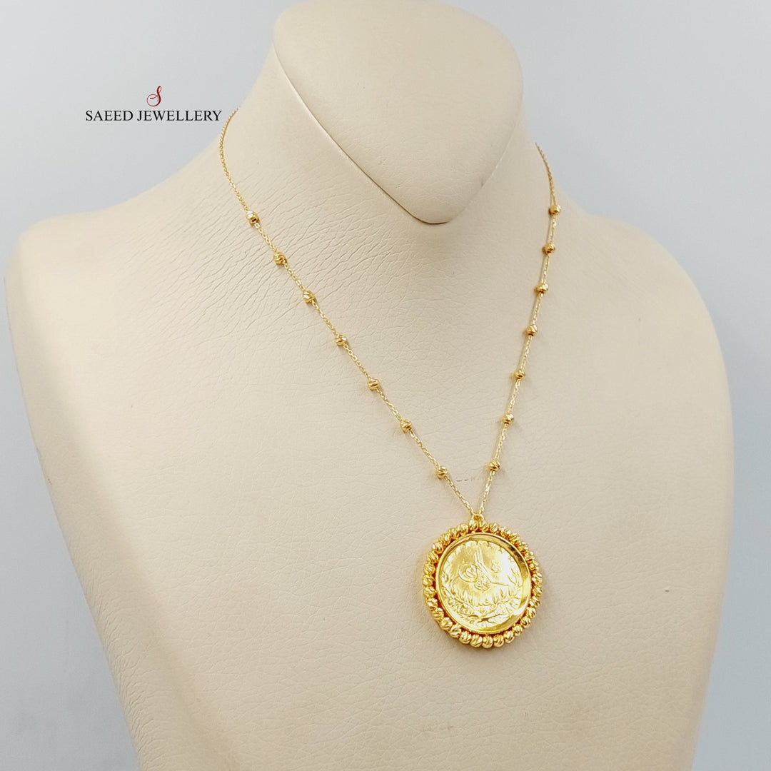 Rashadi Balls Necklace  Made Of 21K Yellow Gold by Saeed Jewelry-29118