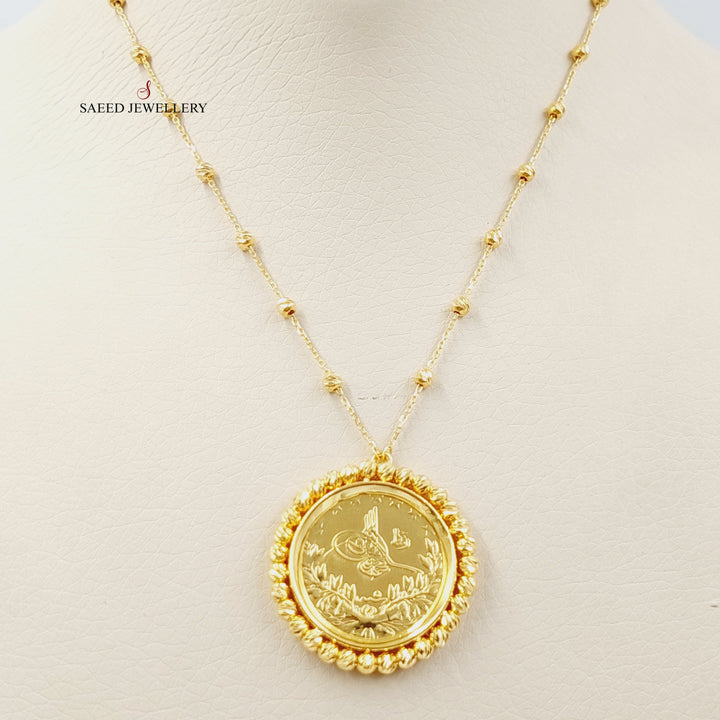 Rashadi Balls Necklace  Made Of 21K Yellow Gold by Saeed Jewelry-29118