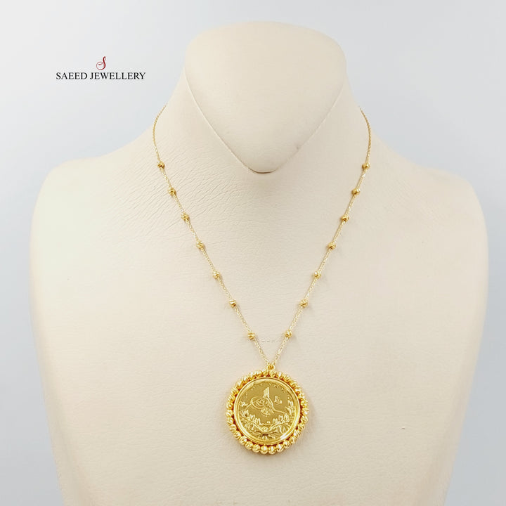 Rashadi Balls Necklace  Made Of 21K Yellow Gold by Saeed Jewelry-29118