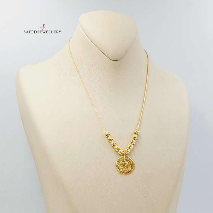 Rashadi Balls Necklace  Made Of 21K Yellow Gold by Saeed Jewelry-29720