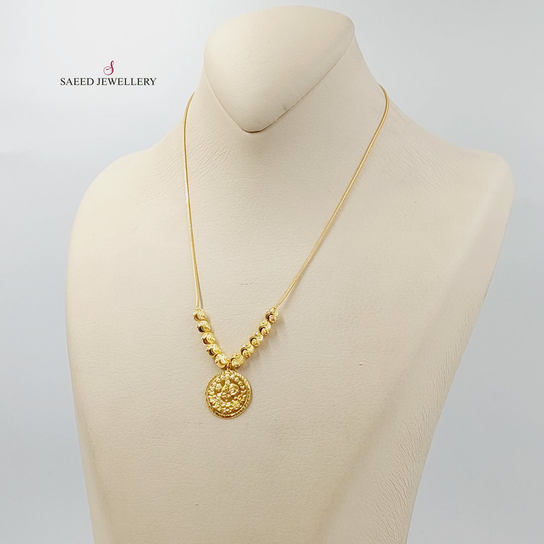 Rashadi Balls Necklace  Made Of 21K Yellow Gold by Saeed Jewelry-29720