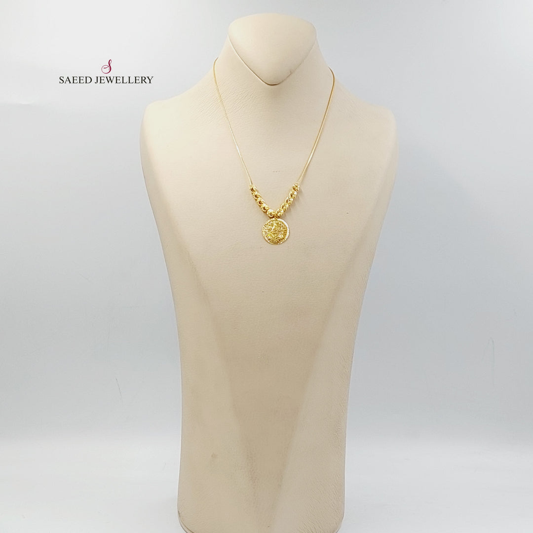 Rashadi Balls Necklace  Made Of 21K Yellow Gold by Saeed Jewelry-29720
