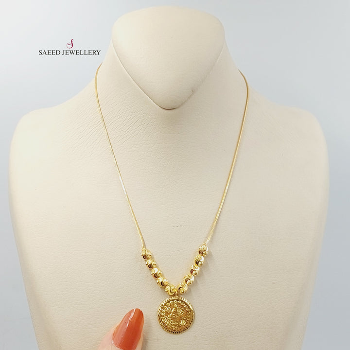 Rashadi Balls Necklace  Made Of 21K Yellow Gold by Saeed Jewelry-29720