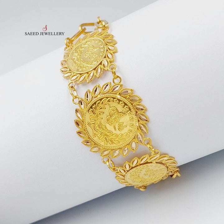 Rashadi Bracelet Made Of 21K Yellow Gold by Saeed Jewelry-28415
