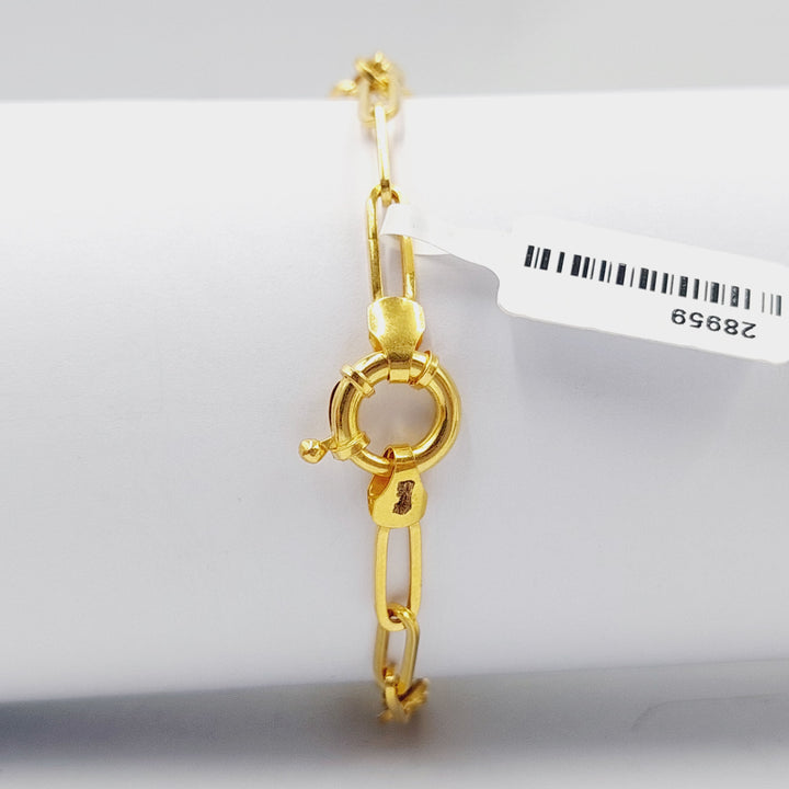 Rashadi Bracelet  Made Of 21K Yellow Gold by Saeed Jewelry-28959