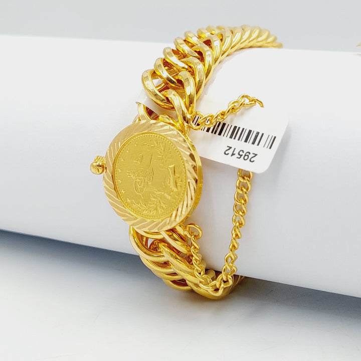 Rashadi Cuban Links Bracelet  Made Of 21K Yellow Gold by Saeed Jewelry-29512