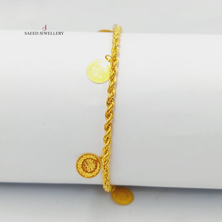 Rashadi Dandash Bracelet  Made Of 21K Yellow Gold by Saeed Jewelry-29285