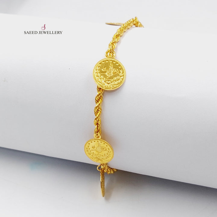 Rashadi Dandash Bracelet  Made Of 21K Yellow Gold by Saeed Jewelry-29368