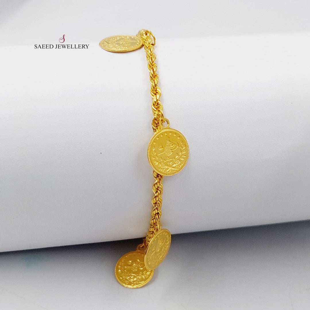 Rashadi Dandash Bracelet  Made Of 21K Yellow Gold by Saeed Jewelry-29368
