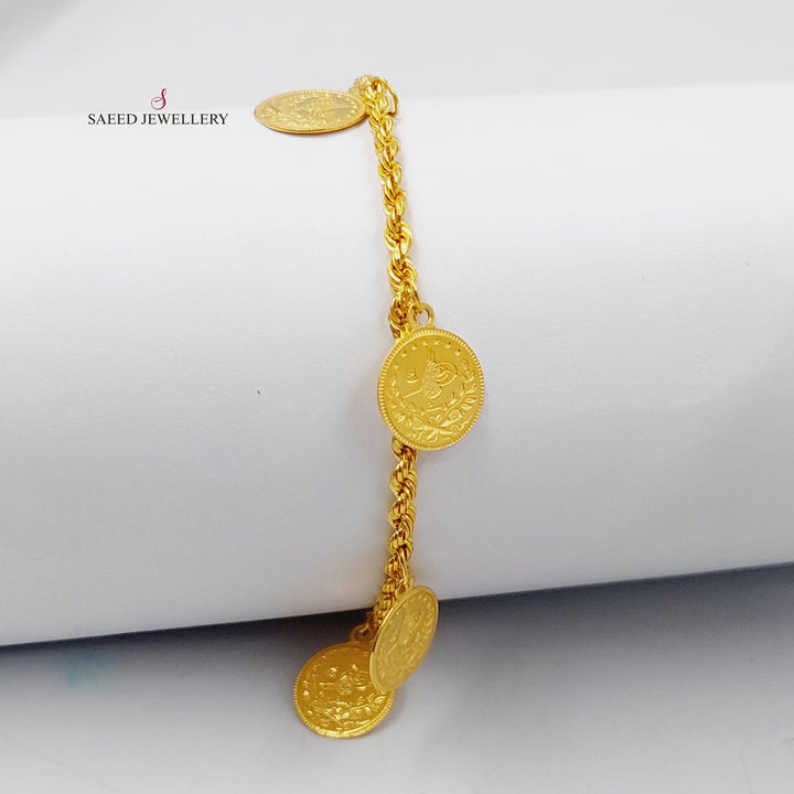 Rashadi Dandash Bracelet  Made Of 21K Yellow Gold by Saeed Jewelry-29368