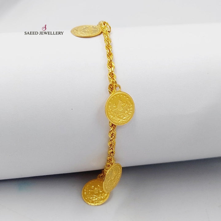 Rashadi Dandash Bracelet  Made Of 21K Yellow Gold by Saeed Jewelry-29499
