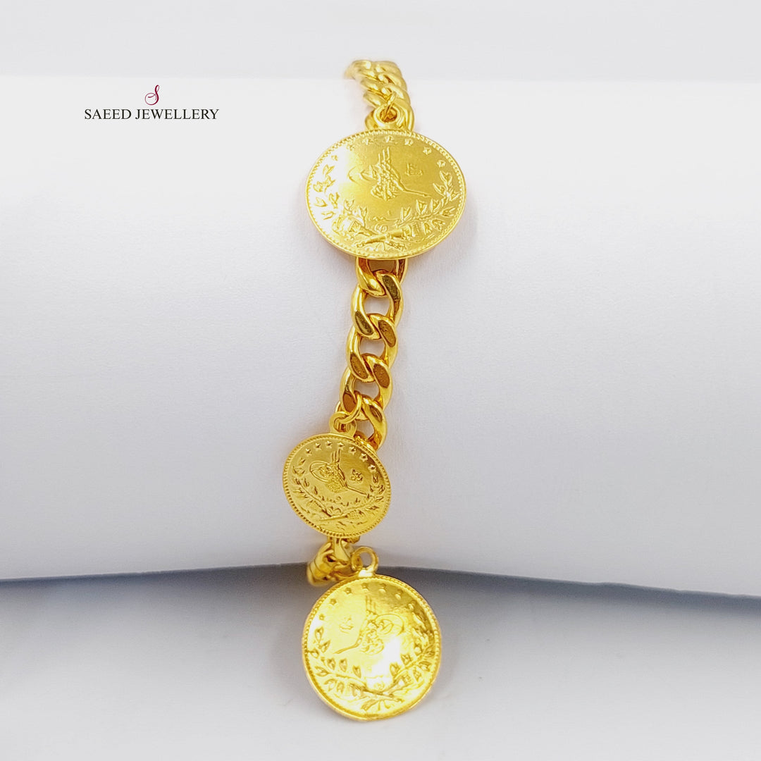 Rashadi Dandash Bracelet  Made Of 21K Yellow Gold by Saeed Jewelry-29500