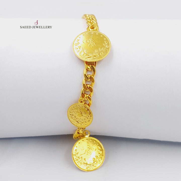 Rashadi Dandash Bracelet  Made Of 21K Yellow Gold by Saeed Jewelry-29500