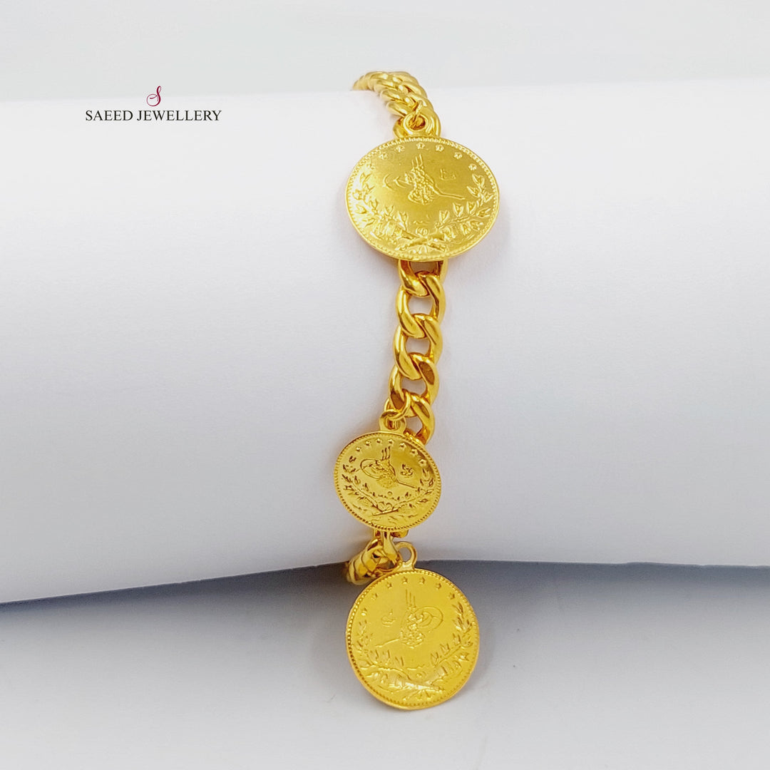 Rashadi Dandash Bracelet  Made Of 21K Yellow Gold by Saeed Jewelry-29500