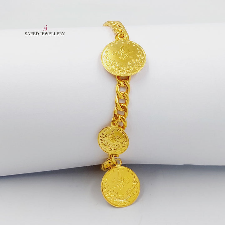 Rashadi Dandash Bracelet  Made Of 21K Yellow Gold by Saeed Jewelry-29500