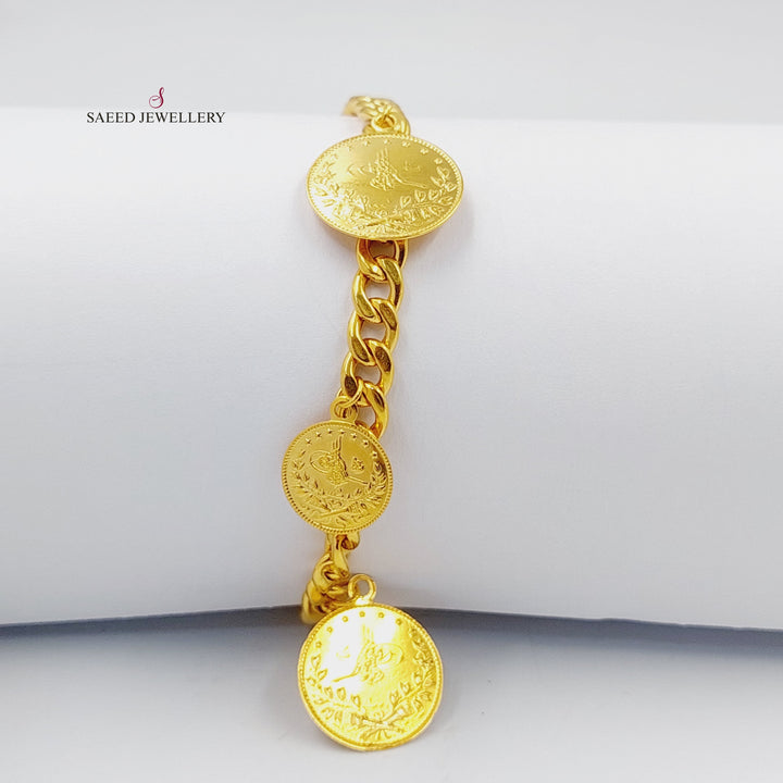 Rashadi Dandash Bracelet  Made Of 21K Yellow Gold by Saeed Jewelry-29500