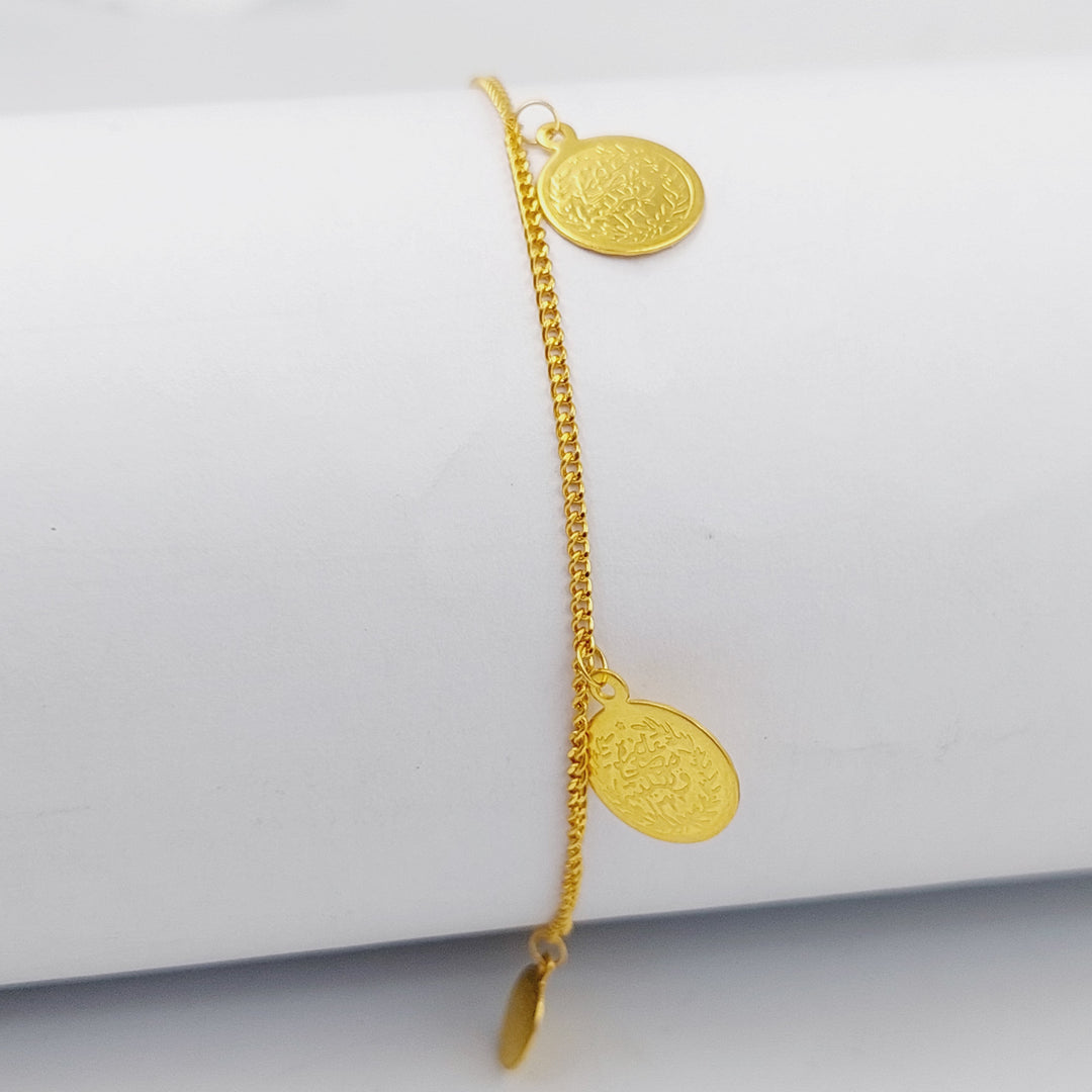 Rashadi Dandash Bracelet  Made Of 21K Yellow Gold by Saeed Jewelry-30193