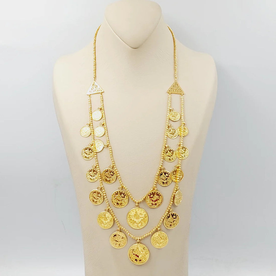 Rashadi Dandash Necklace  Made Of 21K Yellow Gold by Saeed Jewelry-29095