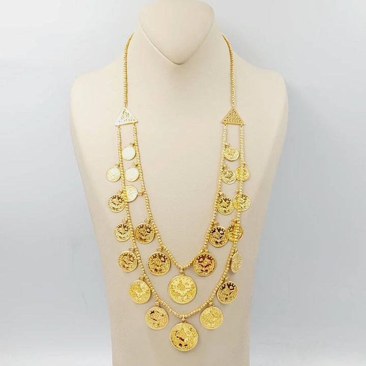 Rashadi Dandash Necklace  Made Of 21K Yellow Gold by Saeed Jewelry-29095