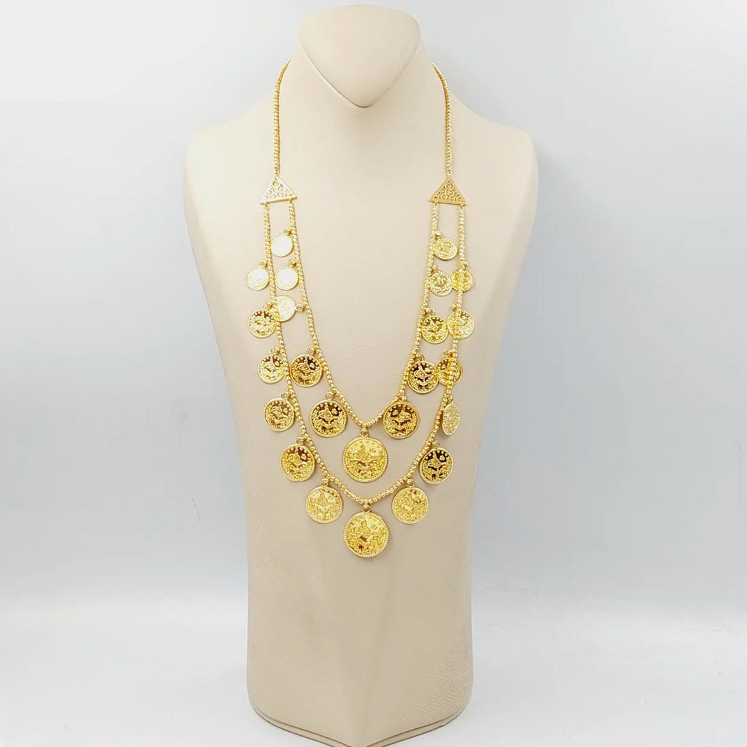 Rashadi Dandash Necklace  Made Of 21K Yellow Gold by Saeed Jewelry-29095