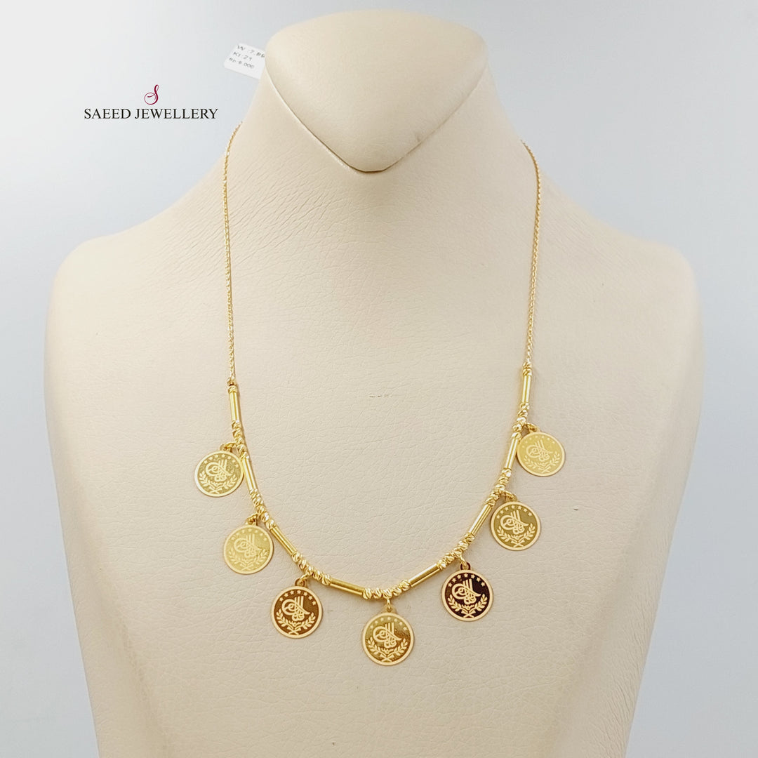 Rashadi Dandash Necklace  Made Of 21K Yellow Gold by Saeed Jewelry-29770