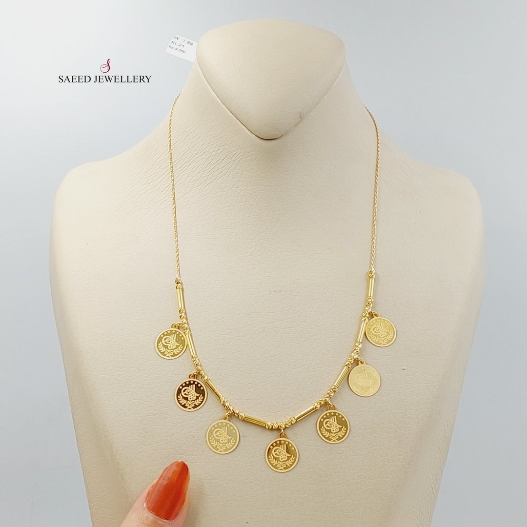 Rashadi Dandash Necklace  Made Of 21K Yellow Gold by Saeed Jewelry-29770