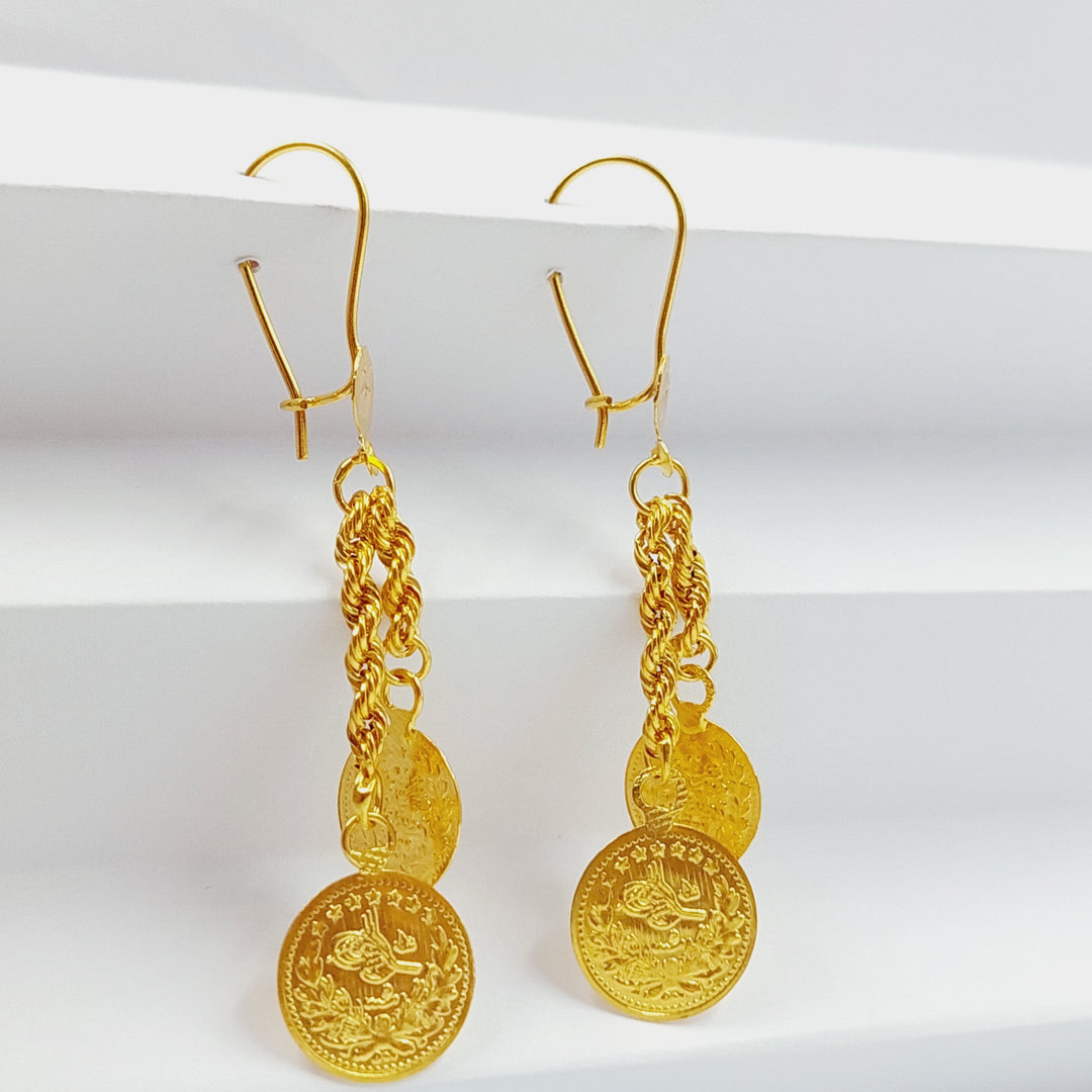 Rashadi Earrings  Made Of 21K Yellow Gold by Saeed Jewelry-28859