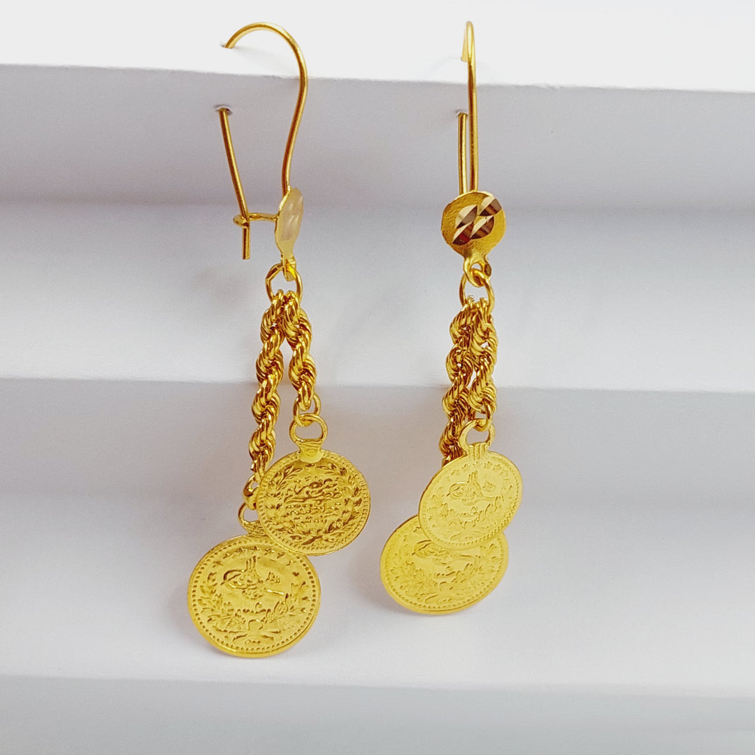 Rashadi Earrings  Made Of 21K Yellow Gold by Saeed Jewelry-28859