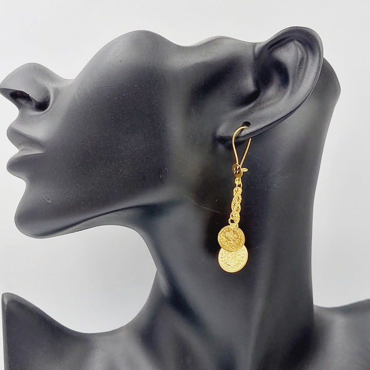 Rashadi Earrings  Made Of 21K Yellow Gold by Saeed Jewelry-28860