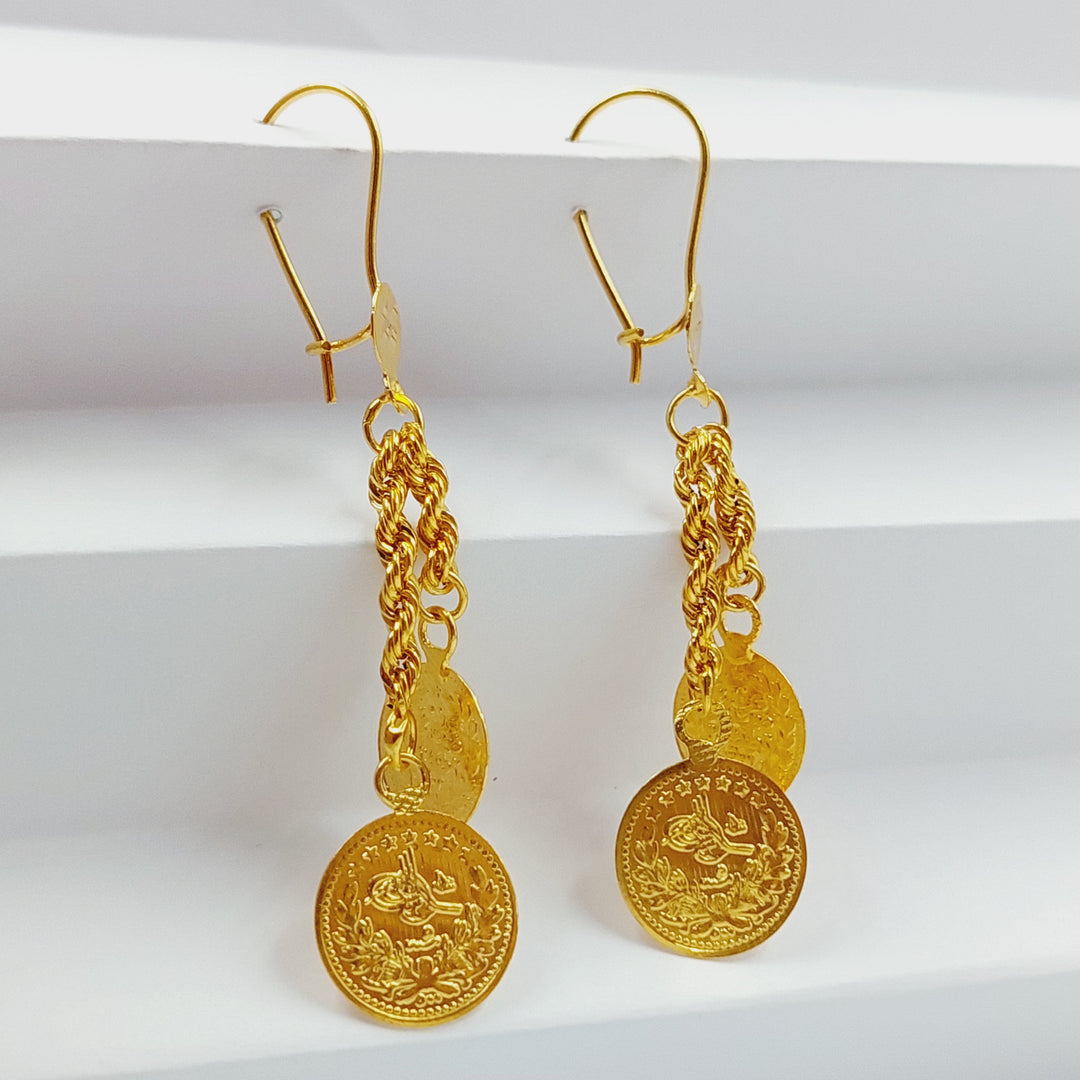 Rashadi Earrings  Made Of 21K Yellow Gold by Saeed Jewelry-28860