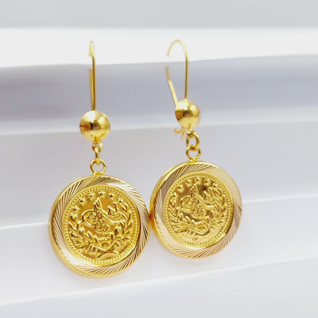 Rashadi Earrings  Made Of 21K Yellow Gold by Saeed Jewelry-28962