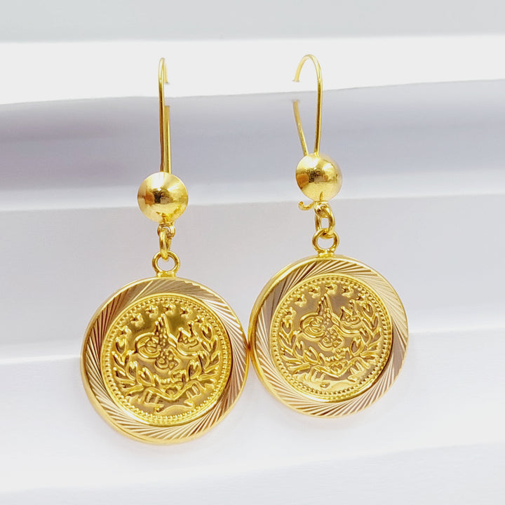 Rashadi Earrings  Made Of 21K Yellow Gold by Saeed Jewelry-28962