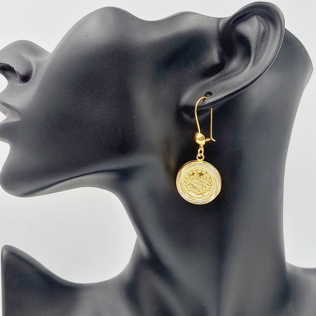 Rashadi Earrings  Made Of 21K Yellow Gold by Saeed Jewelry-28962