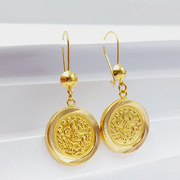 Rashadi Earrings  Made Of 21K Yellow Gold by Saeed Jewelry-28962