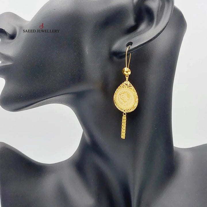 Rashadi Earrings  Made Of 21K Yellow Gold by Saeed Jewelry-29097