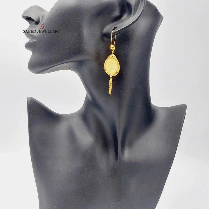Rashadi Earrings  Made Of 21K Yellow Gold by Saeed Jewelry-29097