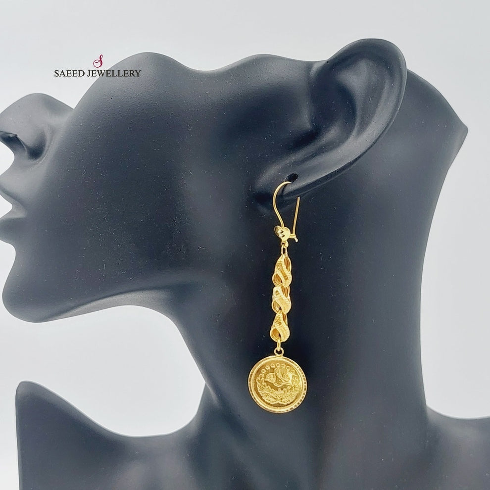 Rashadi Earrings  Made Of 21K Yellow Gold by Saeed Jewelry-29660