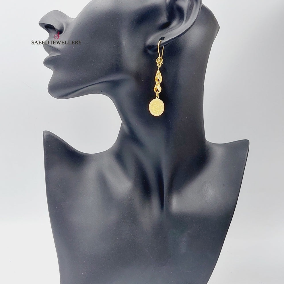 Rashadi Earrings  Made Of 21K Yellow Gold by Saeed Jewelry-29661