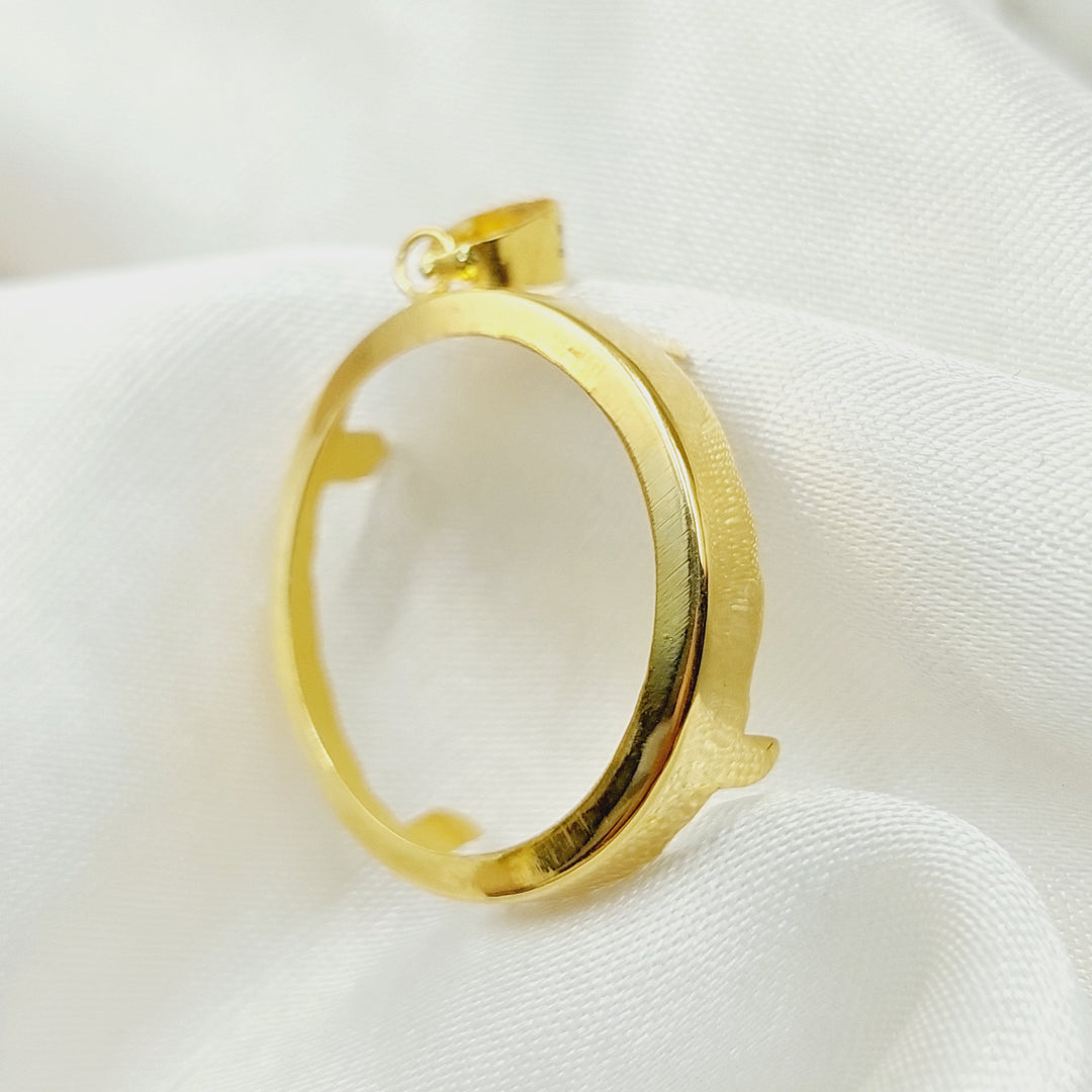 Rashadi Frame Pendant  Made Of 18K Yellow Gold by Saeed Jewelry-30762