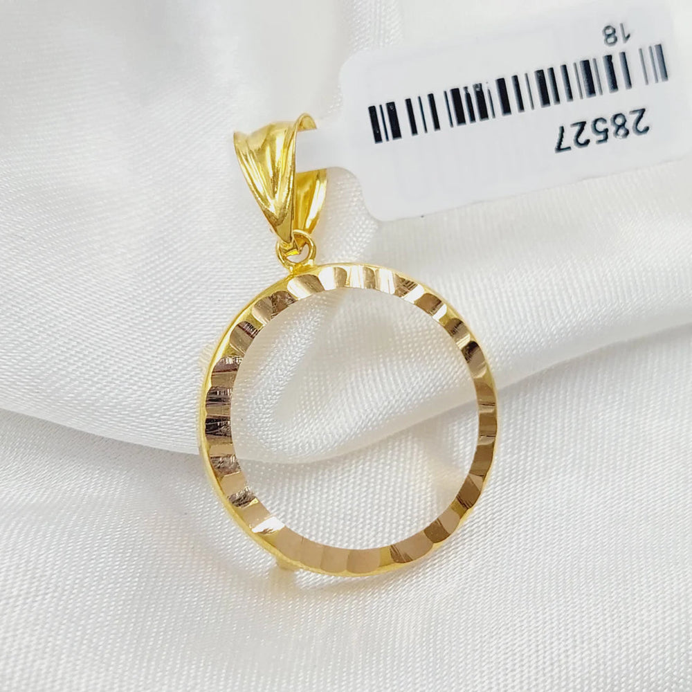 Rashadi Frame Pendant  Made Of 21K Yellow Gold by Saeed Jewelry-28966