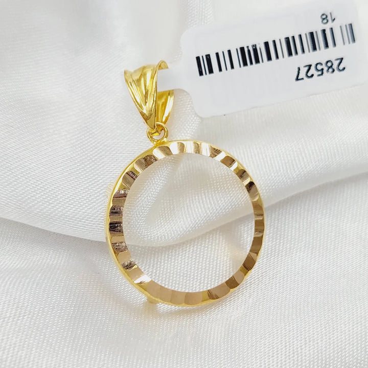 Rashadi Frame Pendant  Made Of 21K Yellow Gold by Saeed Jewelry-28966