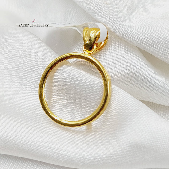 Rashadi Frame Pendant  Made Of 21K Yellow Gold by Saeed Jewelry-29776