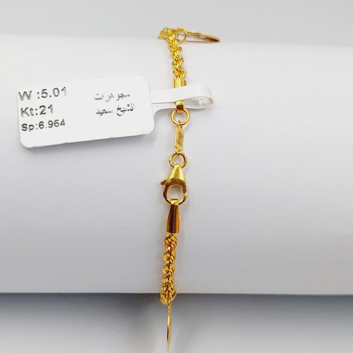 Rashadi Joy Bracelet  Made Of 21K Yellow Gold by Saeed Jewelry-29167