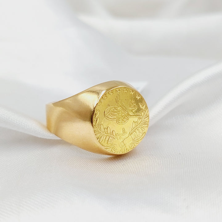 Rashadi Mens Ring  Made of 21K Yellow Gold by Saeed Jewelry-31061